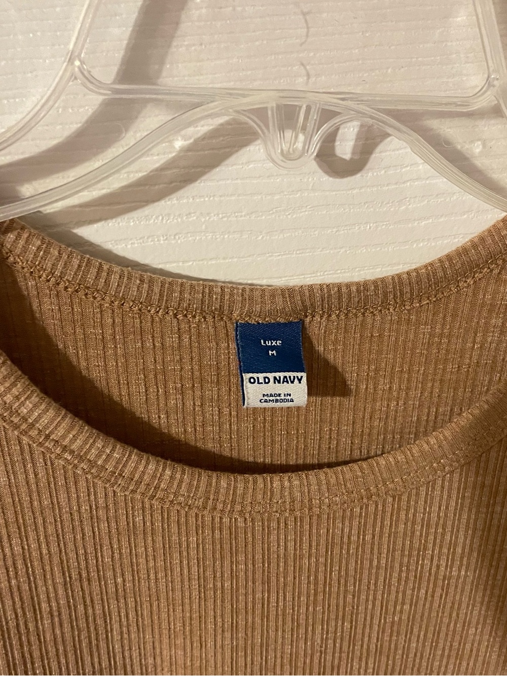 Old Navy Luxe Ribbed Tank Top Duo - Coral and Brown - Picture 5 of 9